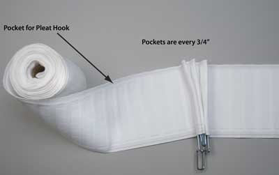 Pleater Tape with Pockets