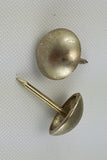 (Brushed Nickel) 7/16" Decorative Upholstery Tacks, Round Head (1000)