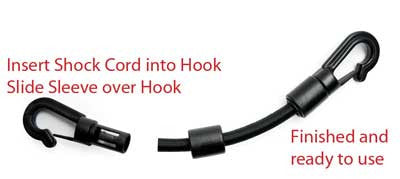 Shock Cord Hook Self Locking 