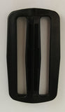 Double Slide 2", Black Plastic