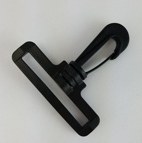 2 Pcs Durable Plastic Swivel Clips Snap Hook With Split Key Rings