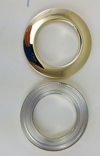 Polished Brass Grommets, 1 3/8" (10 pack)