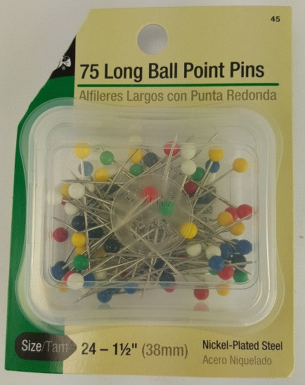 Glass Head Pins, 1 1/4