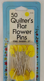 Quilter's Flat Flower Pins