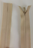 (Natural) Invisible Zippers, Closed Bottom, 22"