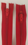 (Red) Jumpsuit Zipper, 22"