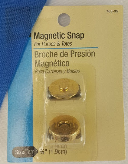Round Magnetic Snaps - 3/4 - 1 Set/Pack - Gold