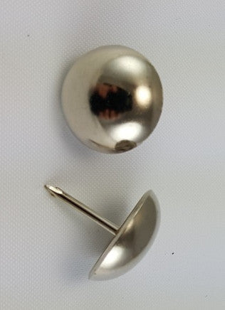 Smooth Brass 3/8 Decorative Upholstery Tacks, Round Smooth Head (1000