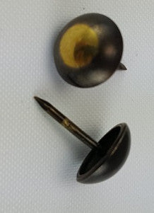(Old World Bronze) Large Upholstery Nails, 7/16" Round Head, (100)